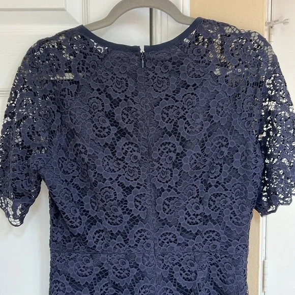 Madewell Navy Blue Magnolia Lace A-line Dress - Picture 7 of 7
